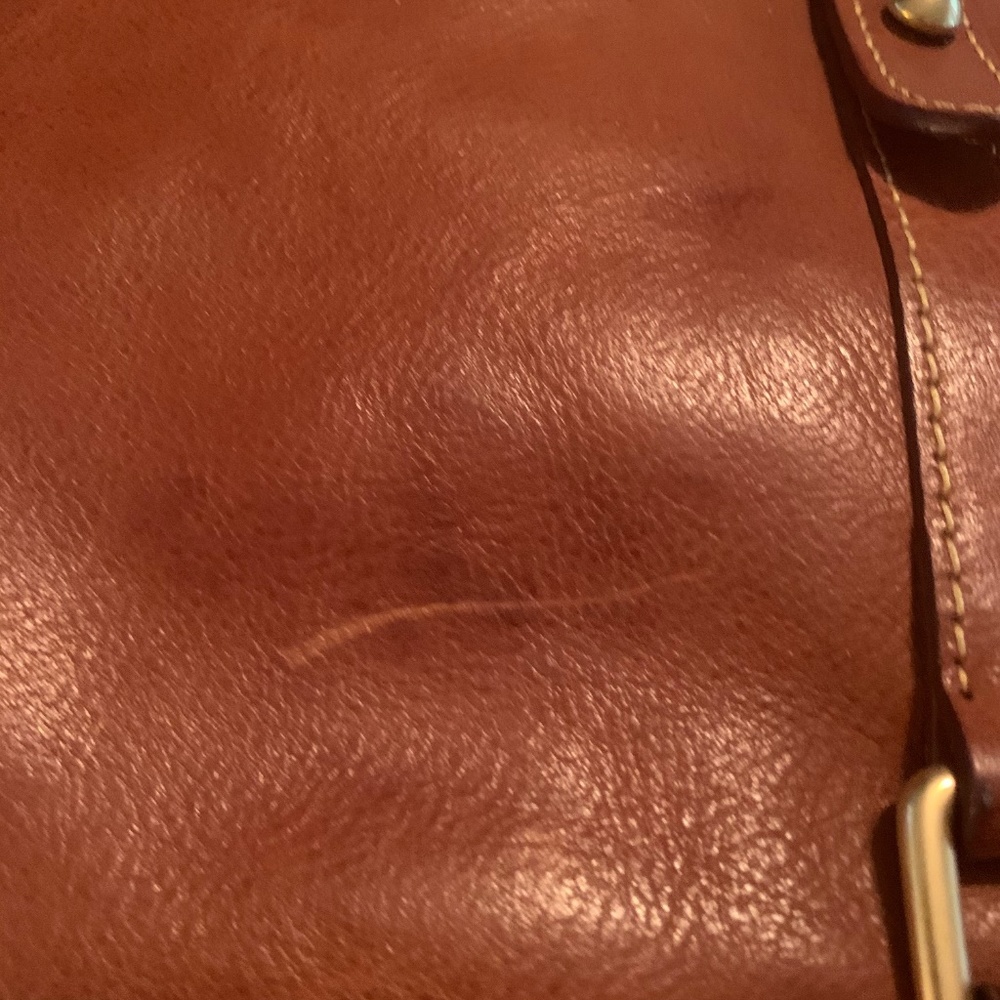 Natural Leather Dooney & Bourke Florentine Satchel - Picture 3 of 8